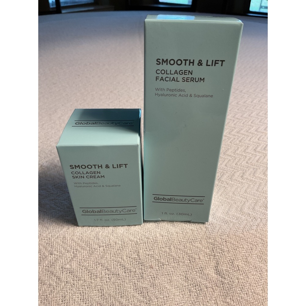 Global Beauty Care‎ Smooth & Lift Collagen Facial Serum & Skin Cream Set